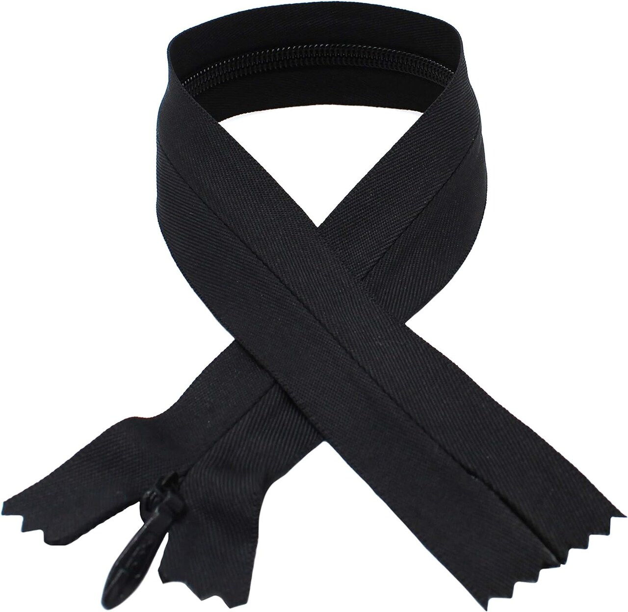 Unique Zipper YKK #5 Heavy Conceal - Invisible (Bridal Wear), Select Length and Color (Length 23 inches, Black)